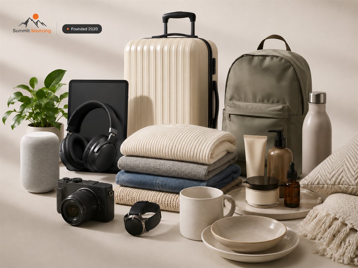 A range of consumer products sourced from China